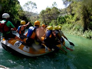 rafting por el rio guadalquivir, vacaciones en sierra de cazorla