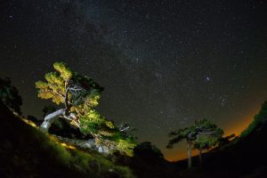turismo astronomico en sierras de cazorla, noche estrellada